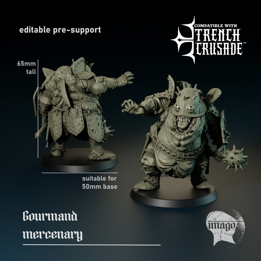 Gourmand Mercenary - 3 months Loyalty Reward by Imago Miniatures - Image 2