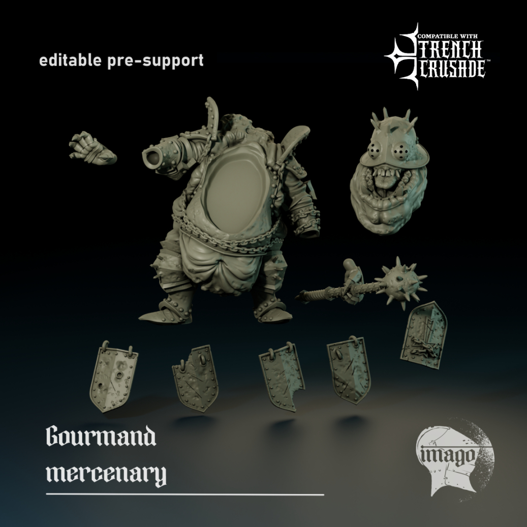 Gourmand Mercenary - 3 months Loyalty Reward by Imago Miniatures - Image 3