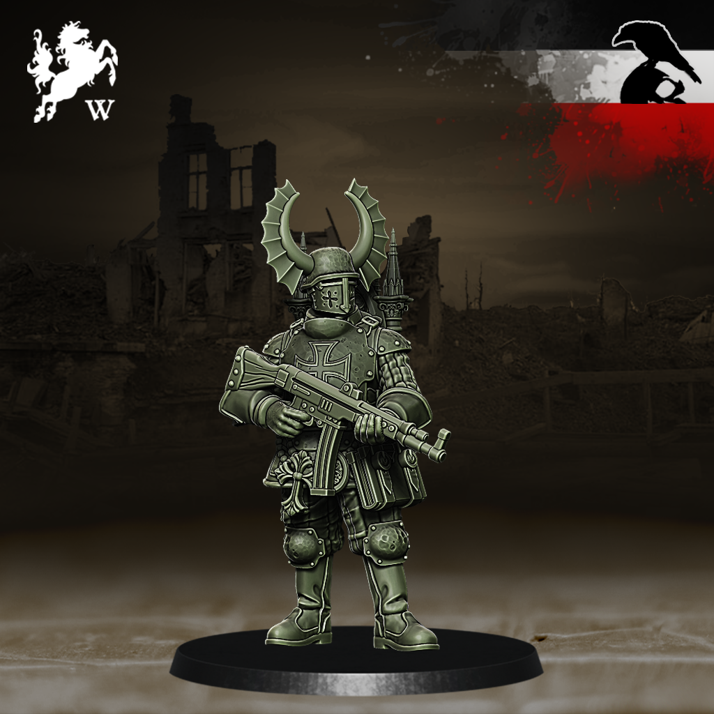 Germans - Kaplan by Westfalia Miniatures, is a proxy for Trench Cleric, in The Principality of New Antioch.