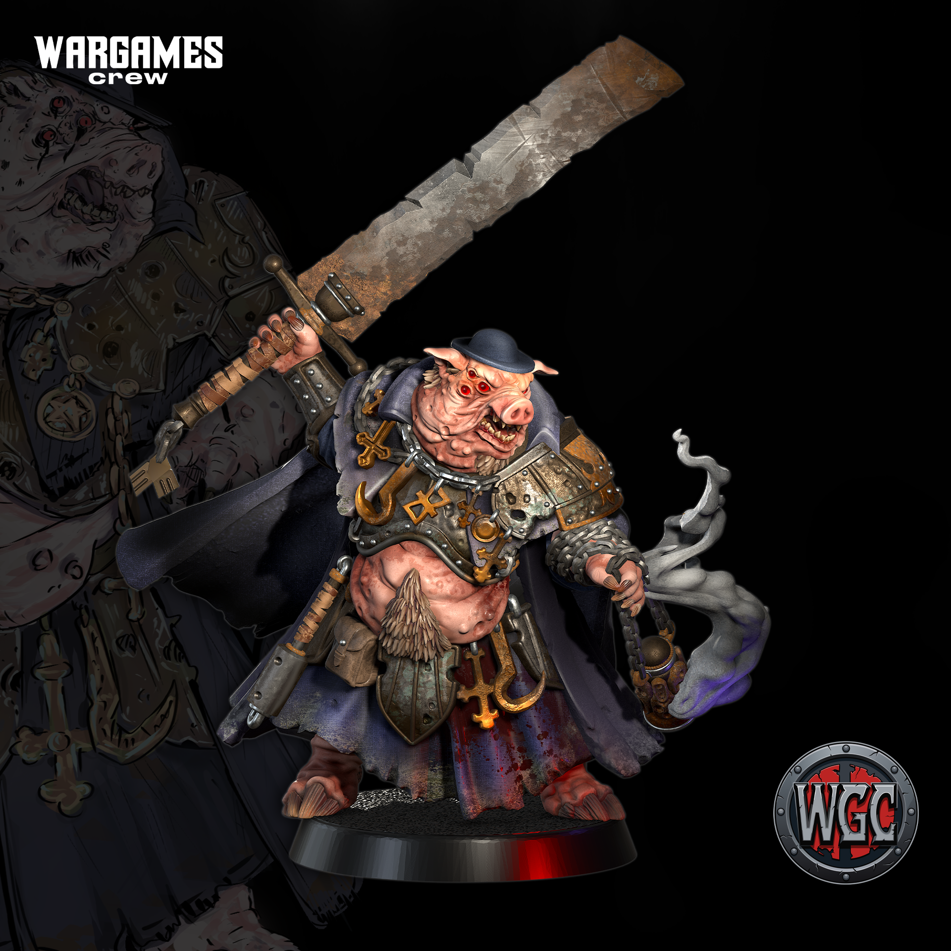 Lord of the Funeral March by WargamesCrew, is a proxy for Lord of Tumors, in Cult of the Black Grail.