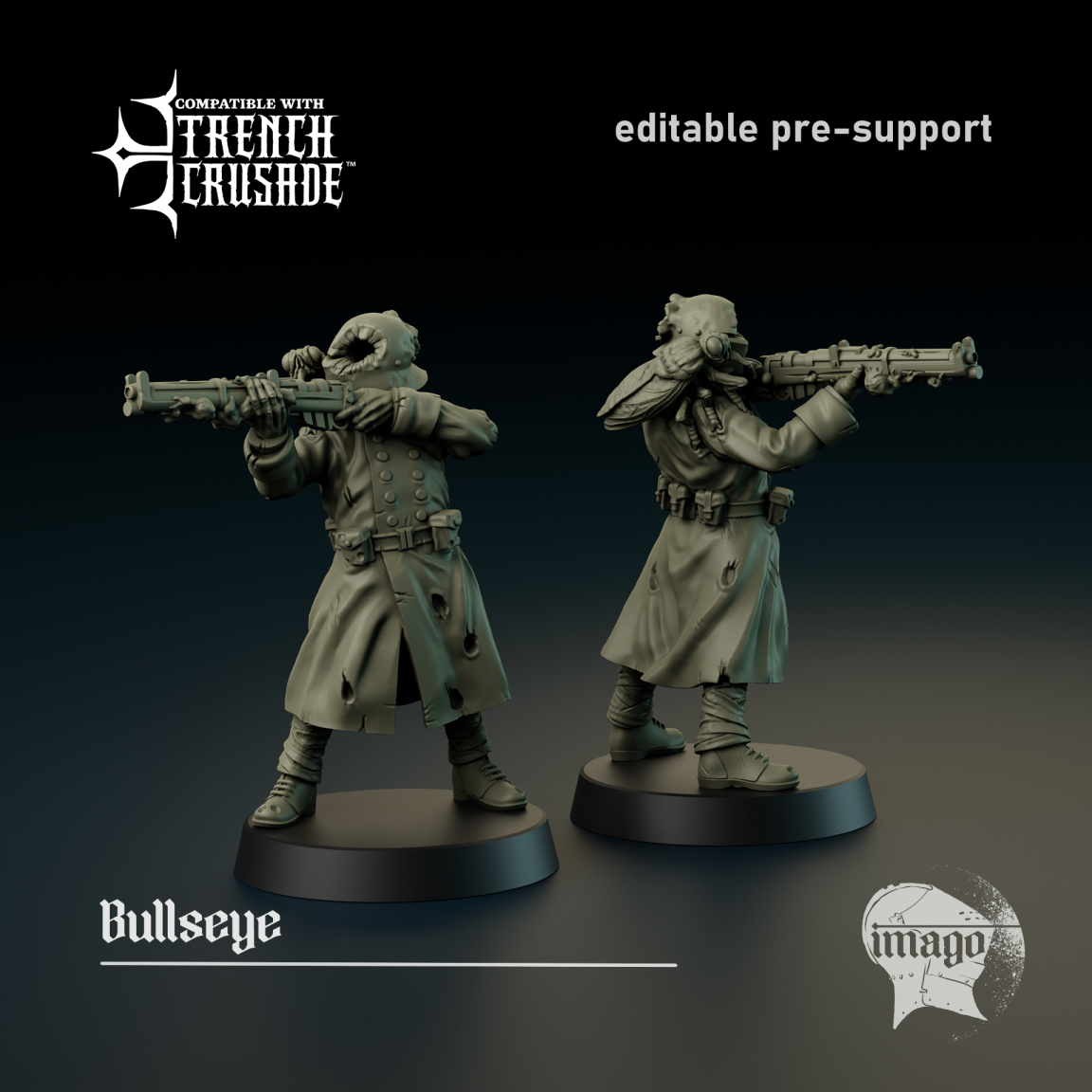 Bullseye by Imago Miniatures, is a proxy for Bereaved, in Cult of the Black Grail.