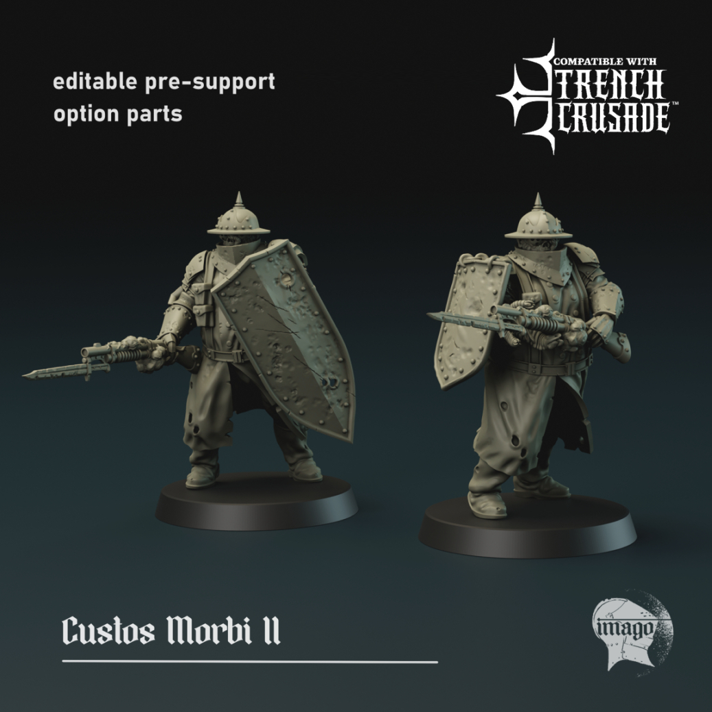 Modular Custos Morbi 2 by Imago Miniatures, is a proxy for Corpse Guard, in Cult of the Black Grail.