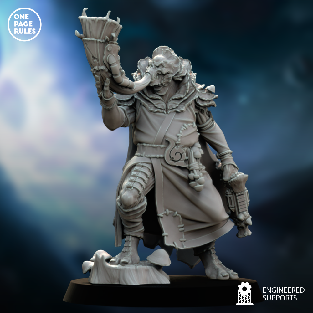 Star Quest - Plague Daemon Instigator by onepagerules, is a proxy for Bereaved, Corpse Guard, in Cult of the Black Grail.