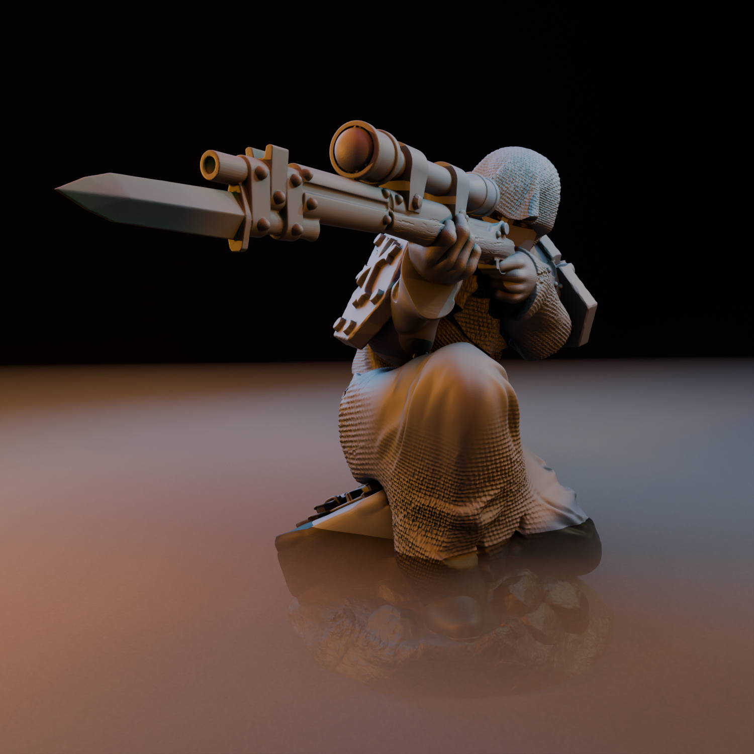 Brotherhood of Golden Lily vol.1 | Sniper Monk by 42studio, is a proxy for Sniper Priest, in The Principality of New Antioch.