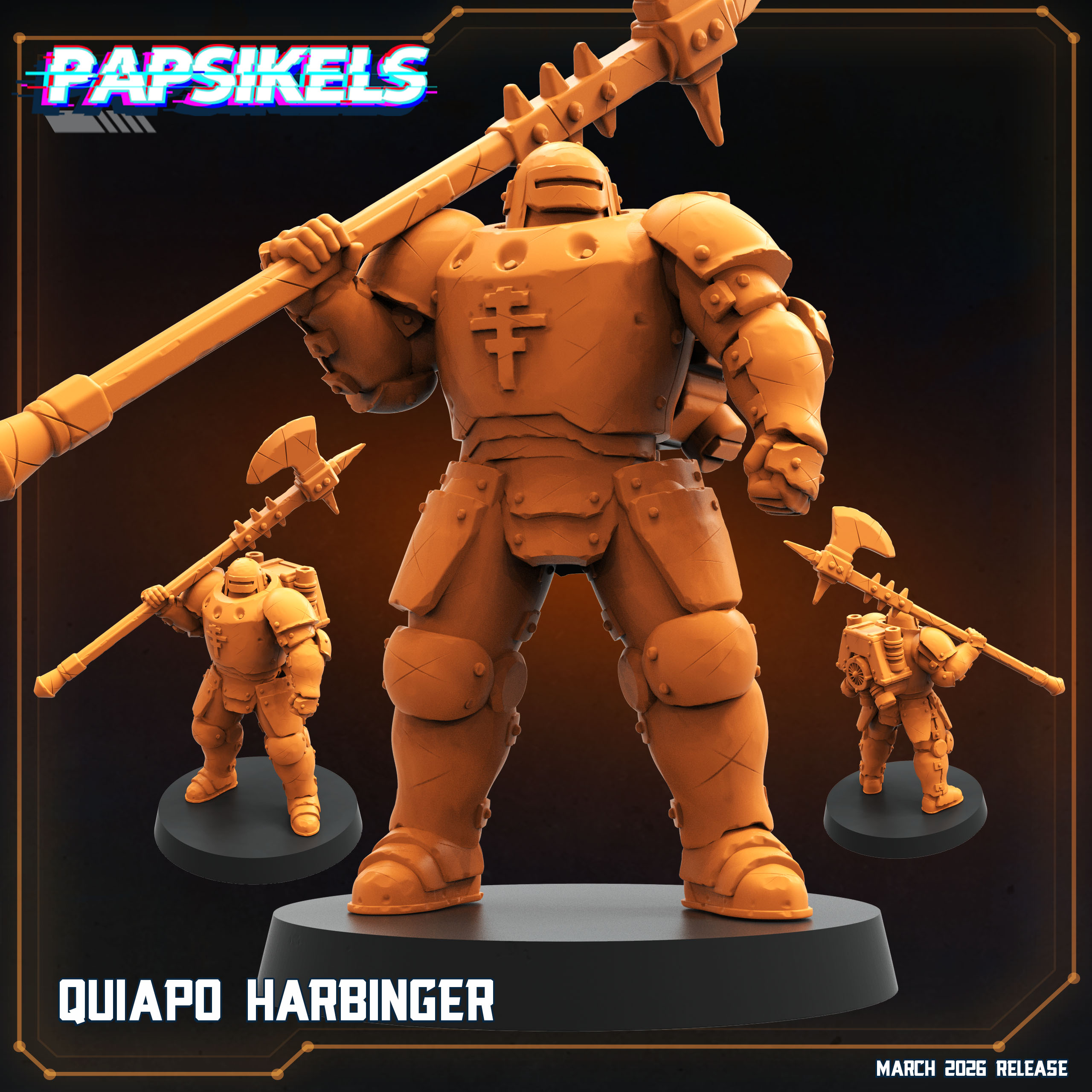 QUIAPO HARBINGER by PAPSIKELS MINIATURES, is a proxy for Mechanised Heavy Infantry, in The Principality of New Antioch.