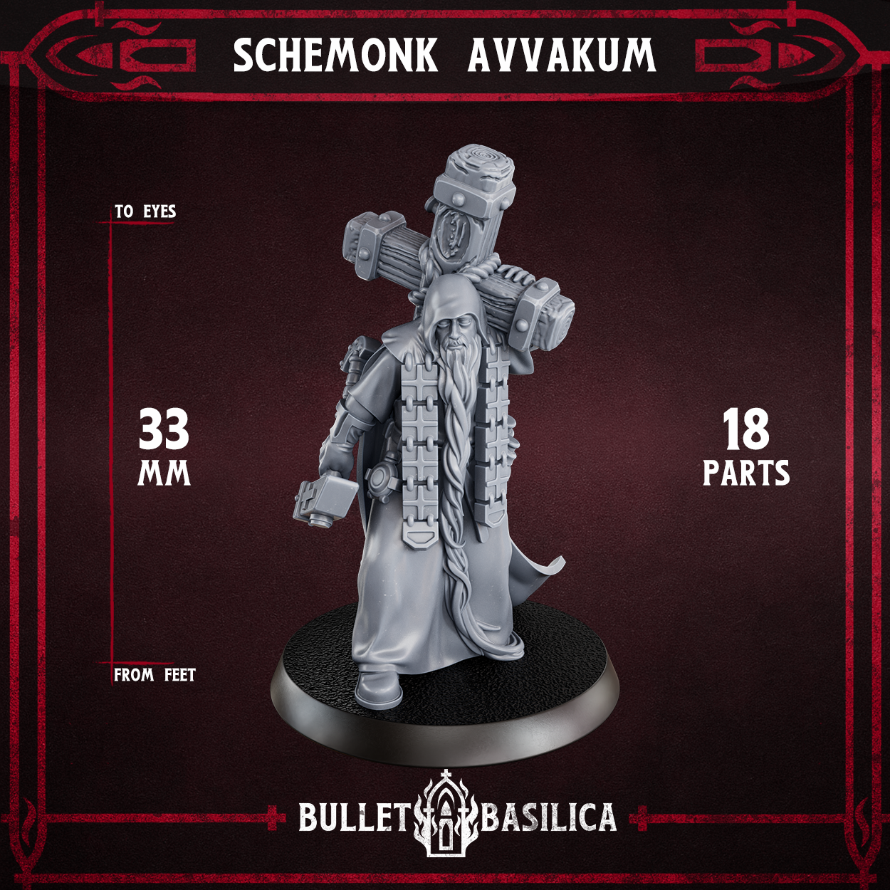 Schemonk Avvakum by Bullet Basilica, is a proxy for Trench Cleric, in The Principality of New Antioch.