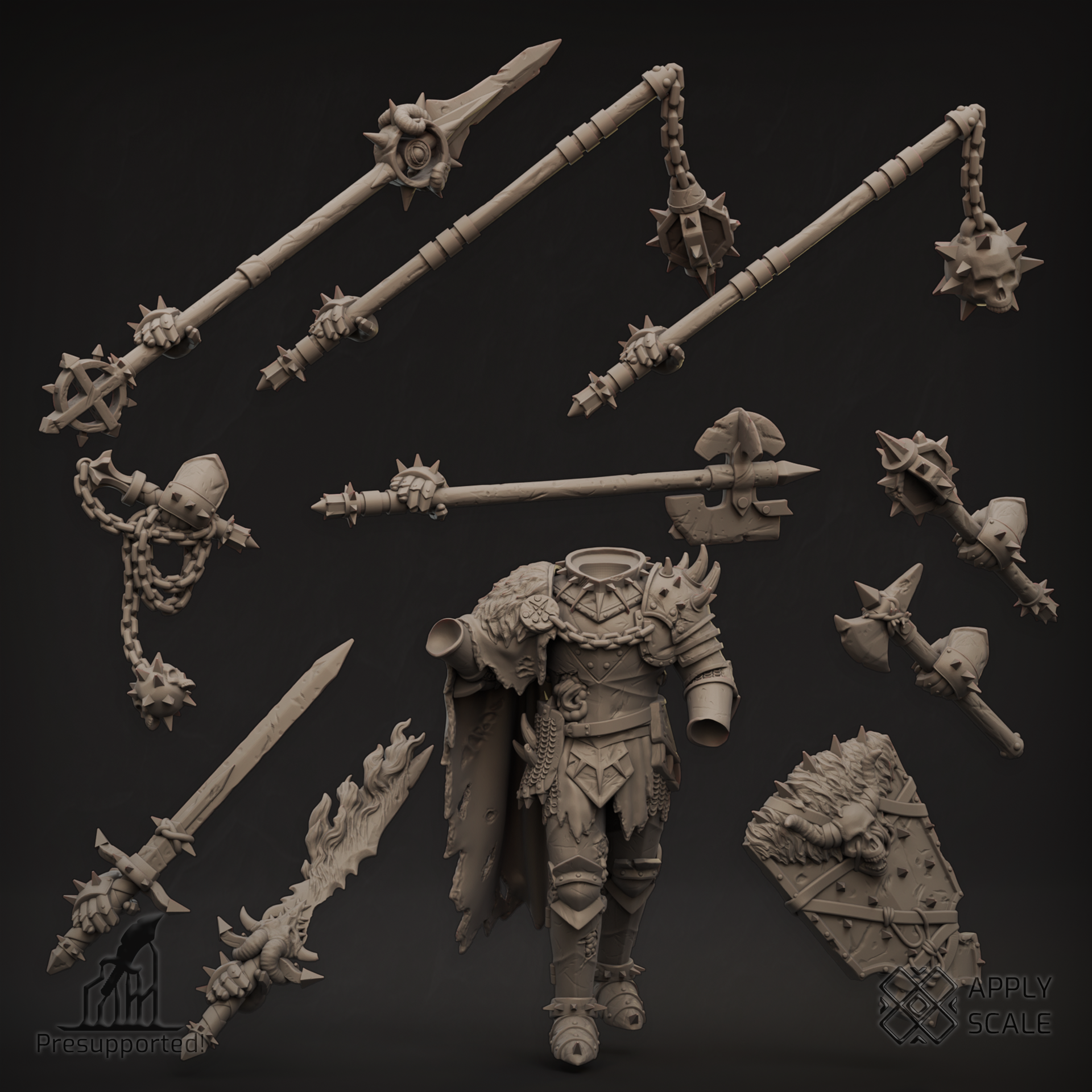 Infernal Knight 1 - Cursed Paladin - Warrior of Hell by Apply Scale - Image 3