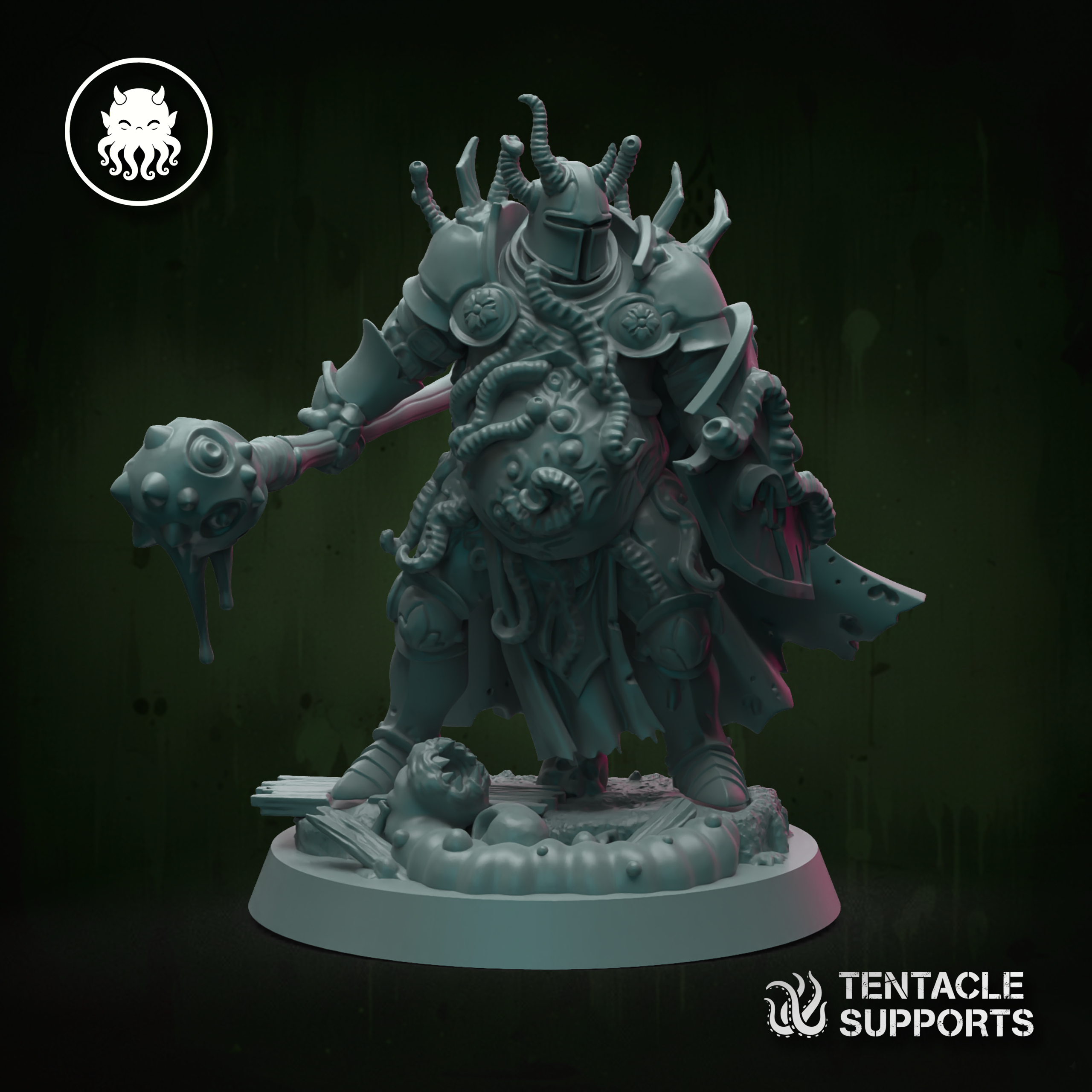 Leech knight by Poly Demon Studio, is a proxy for Butcher Knight, in Cult of the Black Grail.