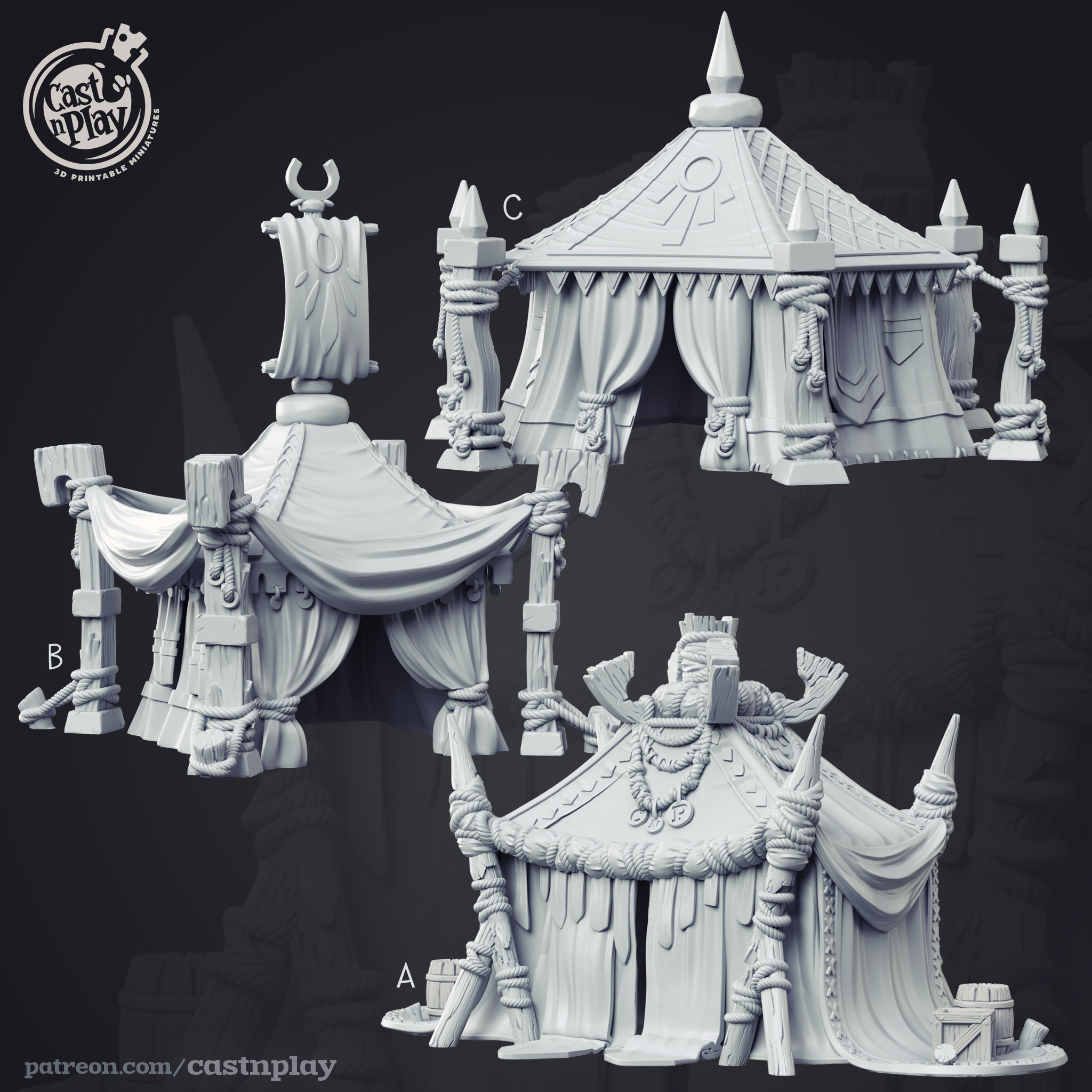 Tentes du désert by CastnPlay - Trench Crusade Terrain