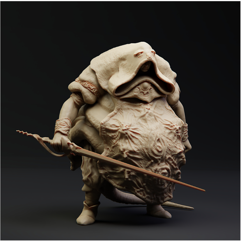 Rotund Godsend by Realsteone Miniatures, is a proxy for Lord of Tumors, in Cult of the Black Grail.