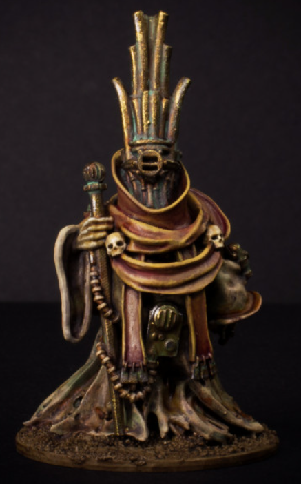 Toot Priest by Knucklebones Miniatures, is a proxy for Heretic Priest, Heretic Priest of Mammon, War Prophet, in Heretic Legion, Trench Pilgrims.