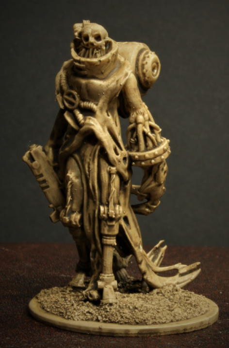 Rogue Beul by Knucklebones Miniatures, is a proxy for Death Commando, in Heretic Legion.