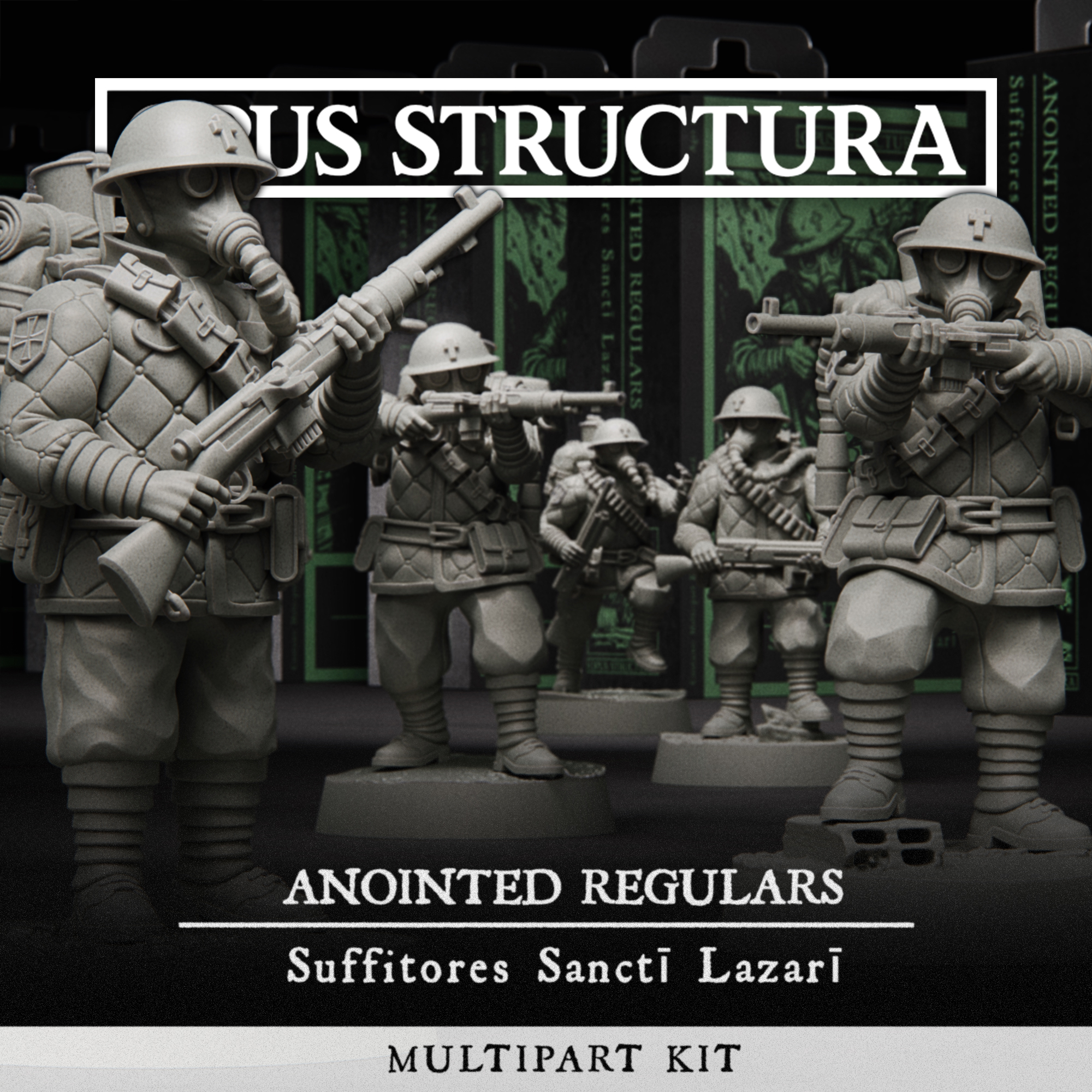 Anointed Regulars by Opus Structura, is a proxy for Heretic Trooper, Shocktrooper, Yeoman, in Heretic Legion, The Principality of New Antioch.