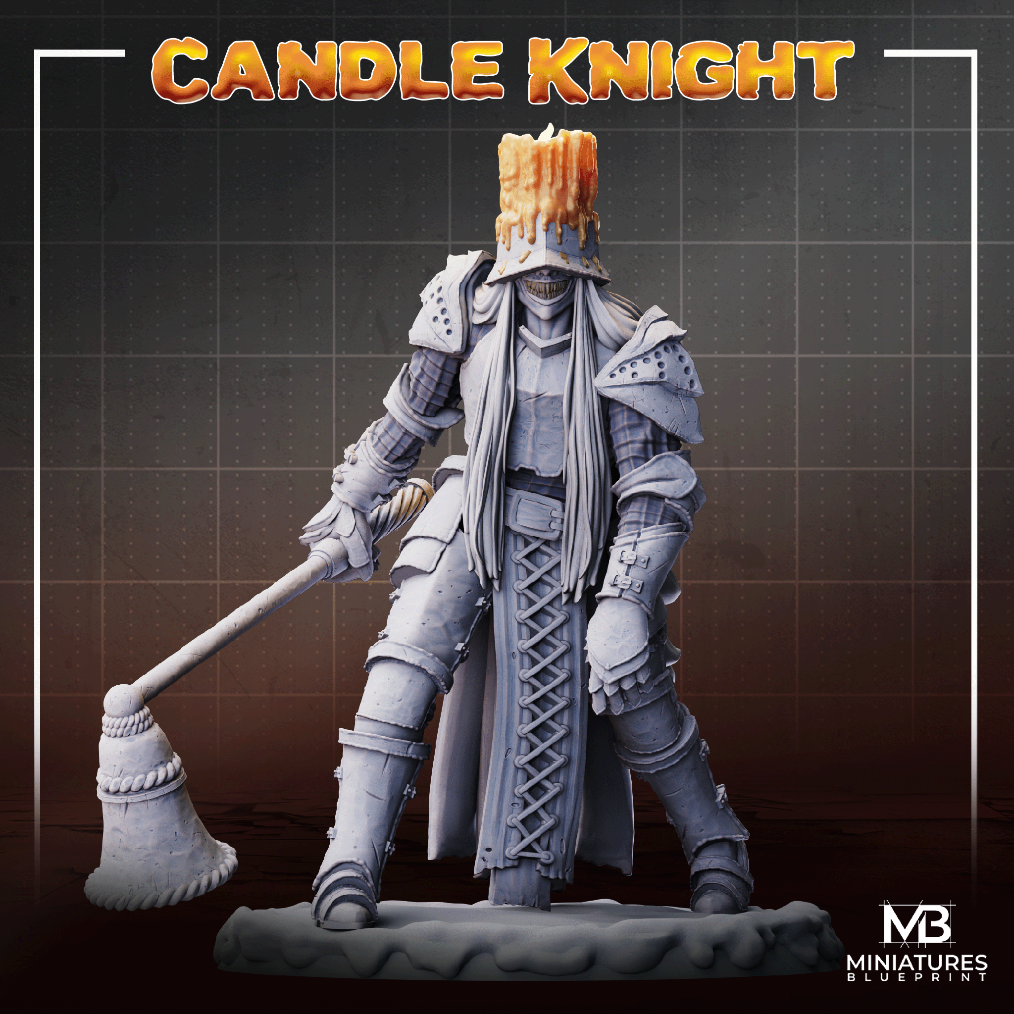 Candle Knight by Miniatures Blueprint, is a proxy for Communicant, Trench Pilgrim, in Trench Pilgrims.