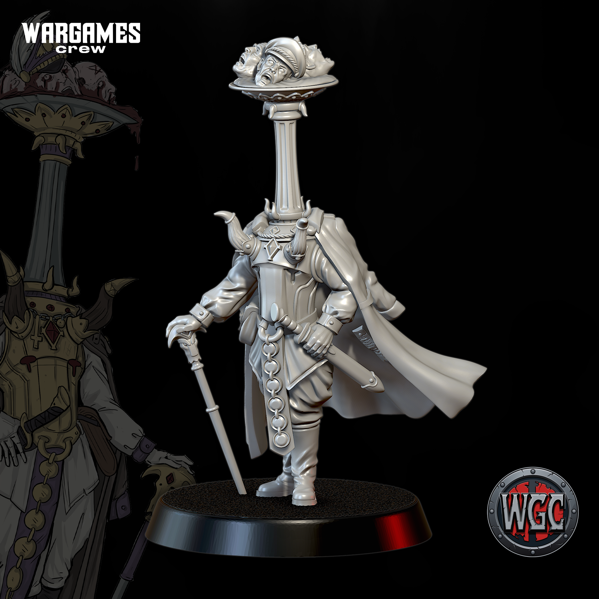 Voices of the Ledger Baritone by WargamesCrew, is a proxy for Heretic Chorister, in Heretic Legion.