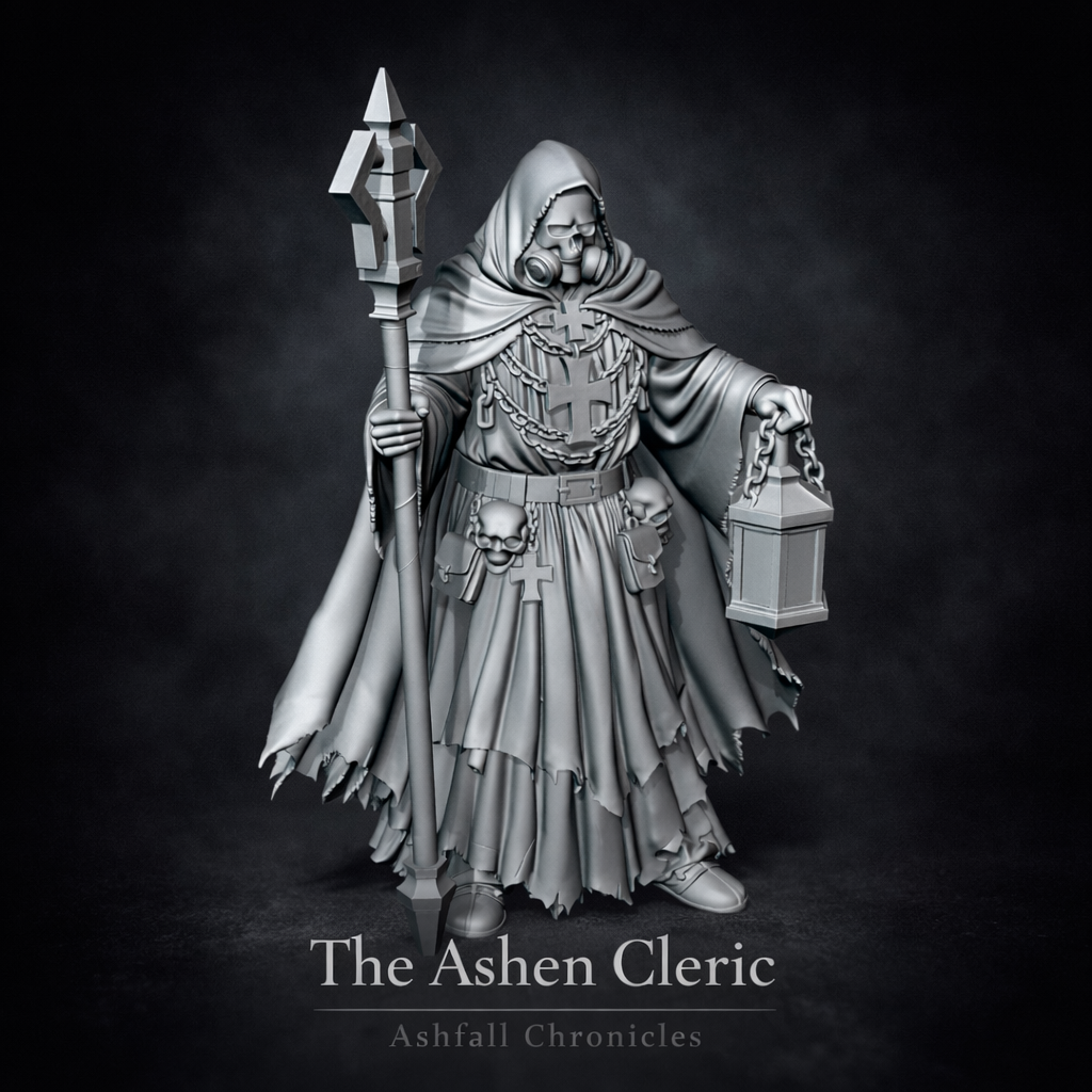 The Ashen Cleric – Grimdark City NPC by hjfl, is a proxy for Trench Cleric, in The Principality of New Antioch.