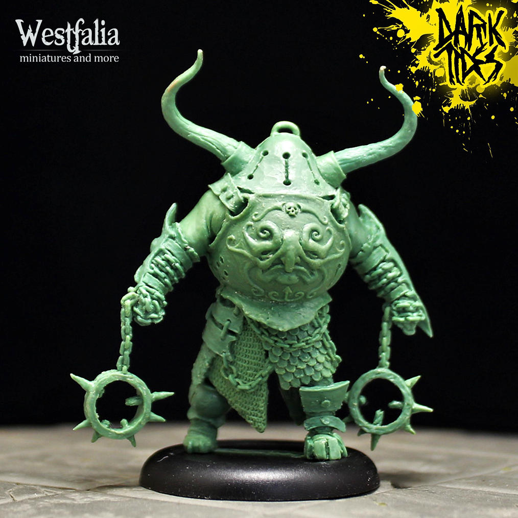 Rattenfänger by Westfalia Miniatures, is a proxy for Anointed Heavy Infantry, Butcher Knight, Hell Knight, Plague Knight, in Court of the Seven Headed Serpent, Cult of the Black Grail, Heretic Legion.