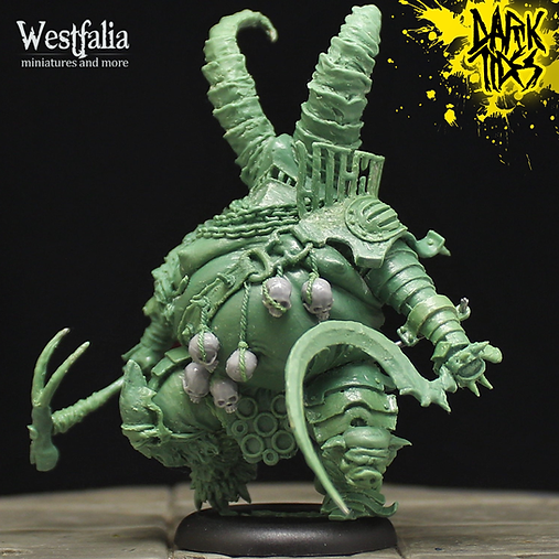 The Tank by Westfalia Miniatures, is a proxy for Amalgam, Anointed Heavy Infantry, Corpse Guard, Desecrated Saint, Lord of Tumors, Plague Knight, Praetor, Sin Eater, in Court of the Seven Headed Serpent, Cult of the Black Grail, Heretic Legion.