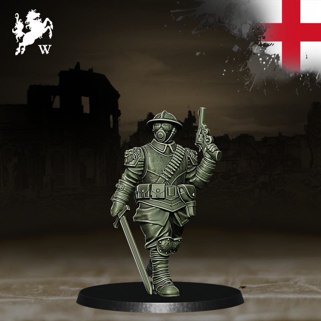 England - Lieutenant by Westfalia Miniatures, is a proxy for Lieutenant, in The Principality of New Antioch.