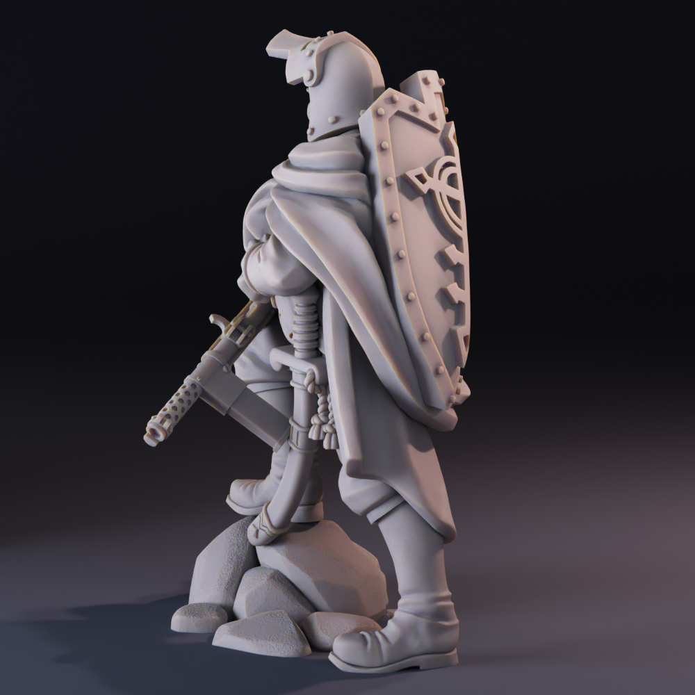 Lieutnant Washington, New Antioch Leader for Trench Crusade by MikeEvansArt - Image 2