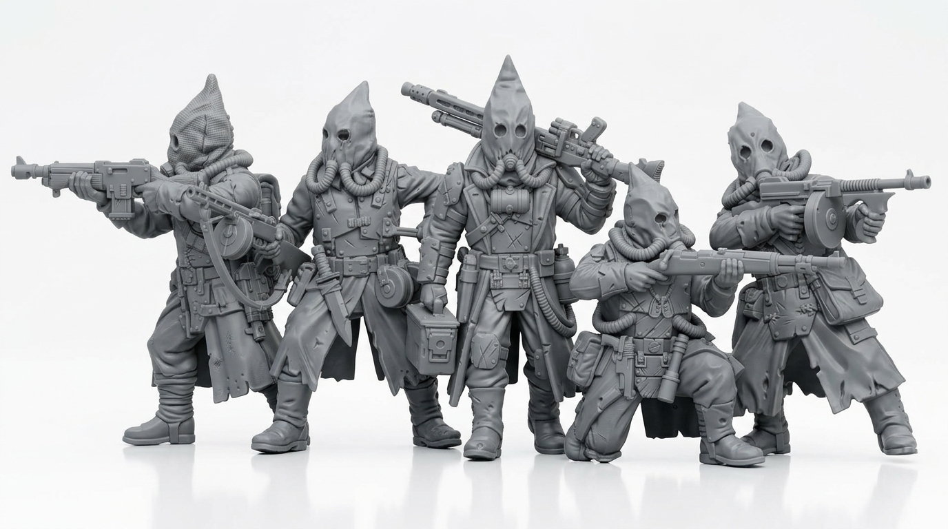 Ranged Renegade heretic cultists (Presupported) by JACK_BURTON, is a proxy for Heretic Trooper, in Heretic Legion.