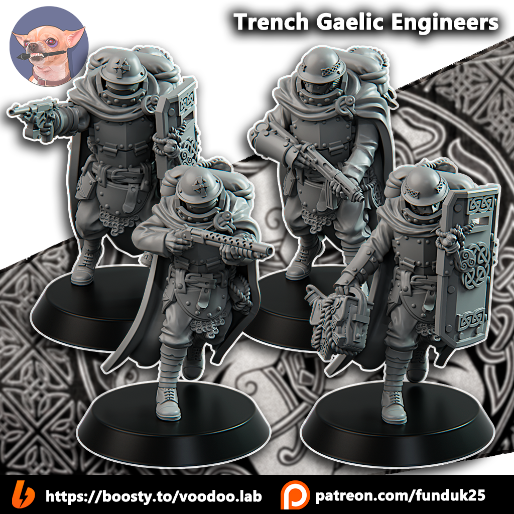 Trench Gaelic Engineers by Funduk25, is a proxy for Combat Engineer, in The Principality of New Antioch.