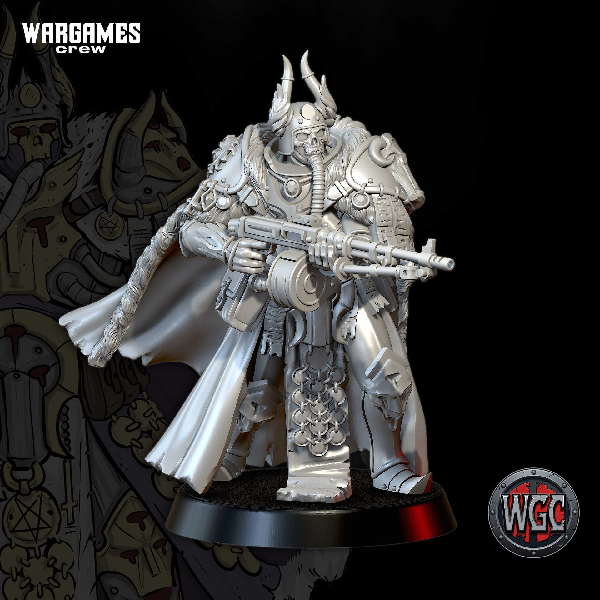 The Gilded Consecrated #3 (Annointed) by WargamesCrew, is a proxy for Hell Knight, in Court of the Seven Headed Serpent.