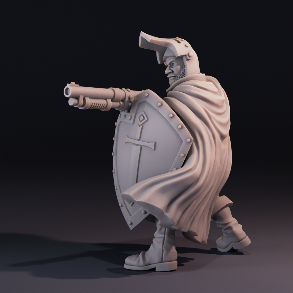 Yoeman Demarcus, New Antioch Soldier for Trench Crusade by MikeEvansArt - Image 2