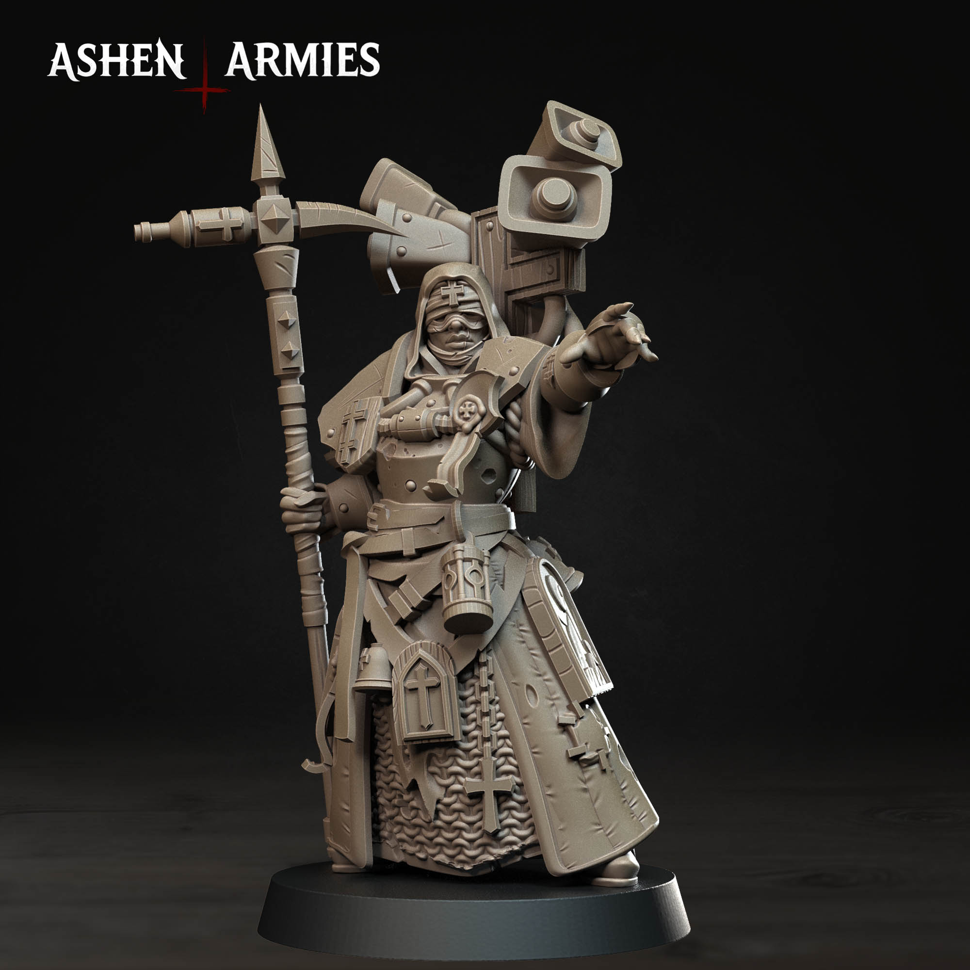 Bleeding Procession - War Prophet (4 Versions) (Modular Kit) by Ashen Armies - Image 3