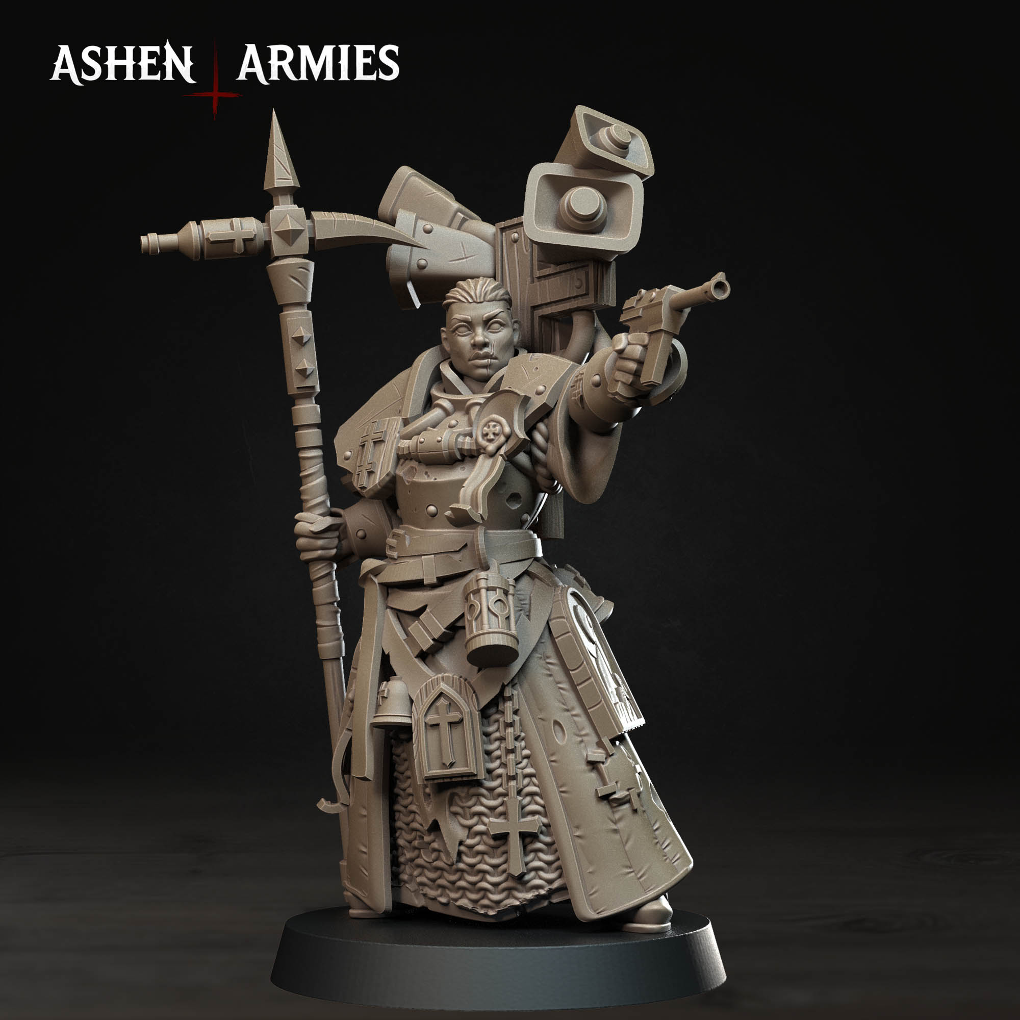 Bleeding Procession - War Prophet (4 Versions) (Modular Kit) by Ashen Armies - Image 4
