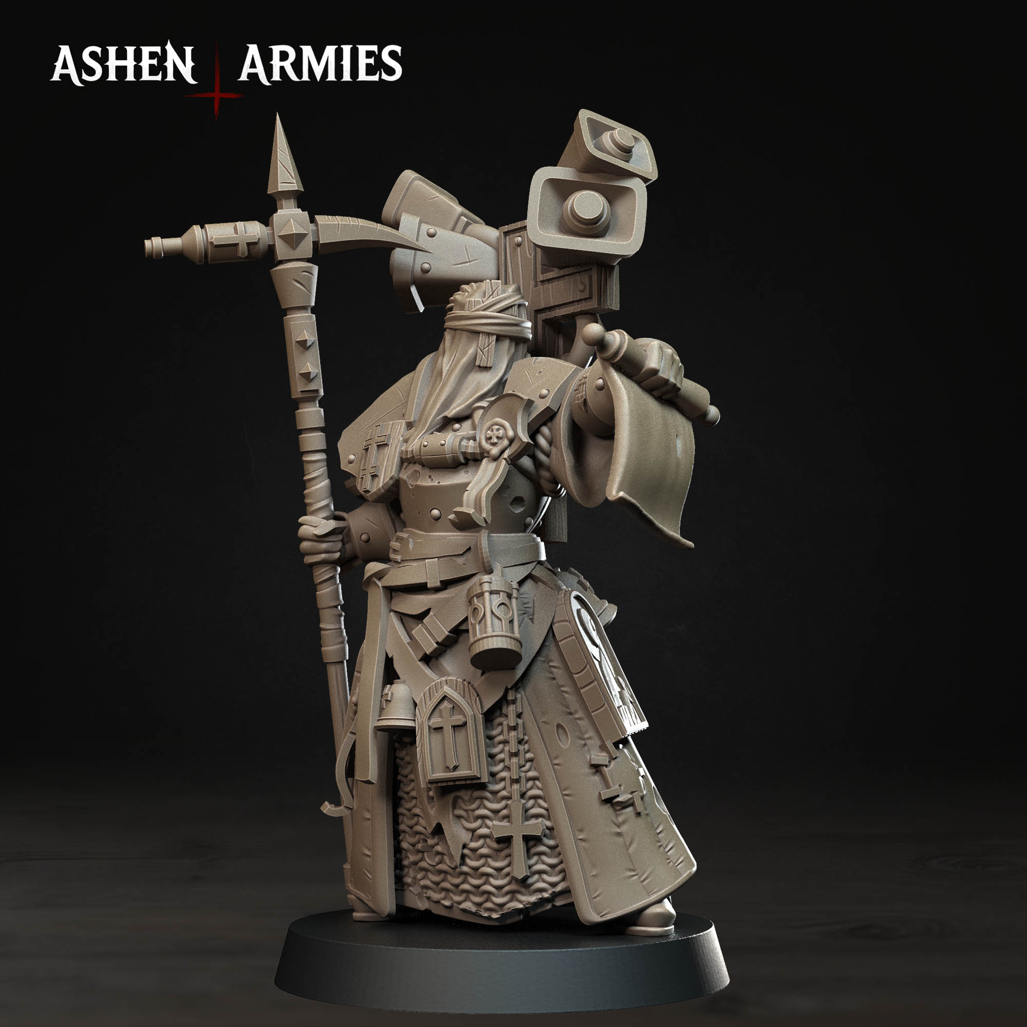 Bleeding Procession - War Prophet (4 Versions) (Modular Kit) by Ashen Armies - Image 5