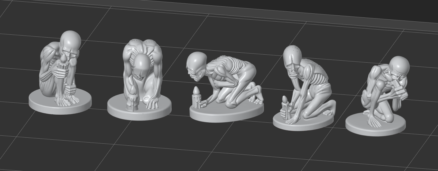 Marcadores para (Tokens For) The Night Cage by Rhulen, is a proxy for Cradle Thrall, Grail Thrall, Wretched, in Court of the Seven Headed Serpent, Cult of the Black Grail, Heretic Legion.