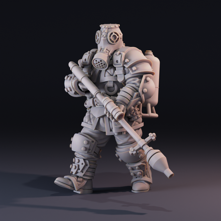 Shock Trooper Warton by Michael Evans, is a proxy for Shocktrooper, in The Principality of New Antioch.
