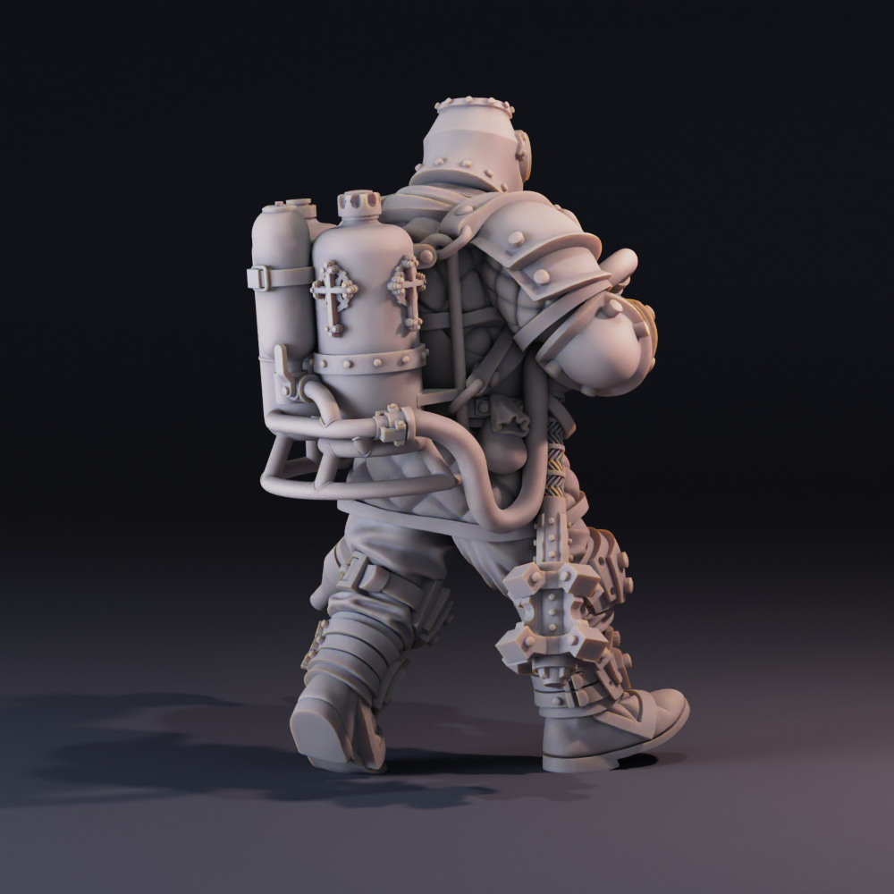 Shock Trooper Warton, New Antioch Soldier for Trench Crusade by Michael Evans - Image 2