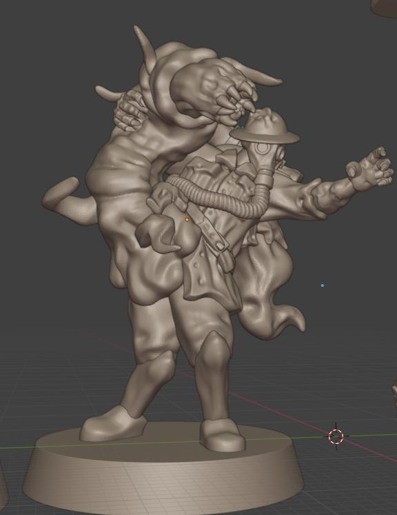 Trench amalgam by DWARFSMINIS, is a proxy for Amalgam, in Cult of the Black Grail.