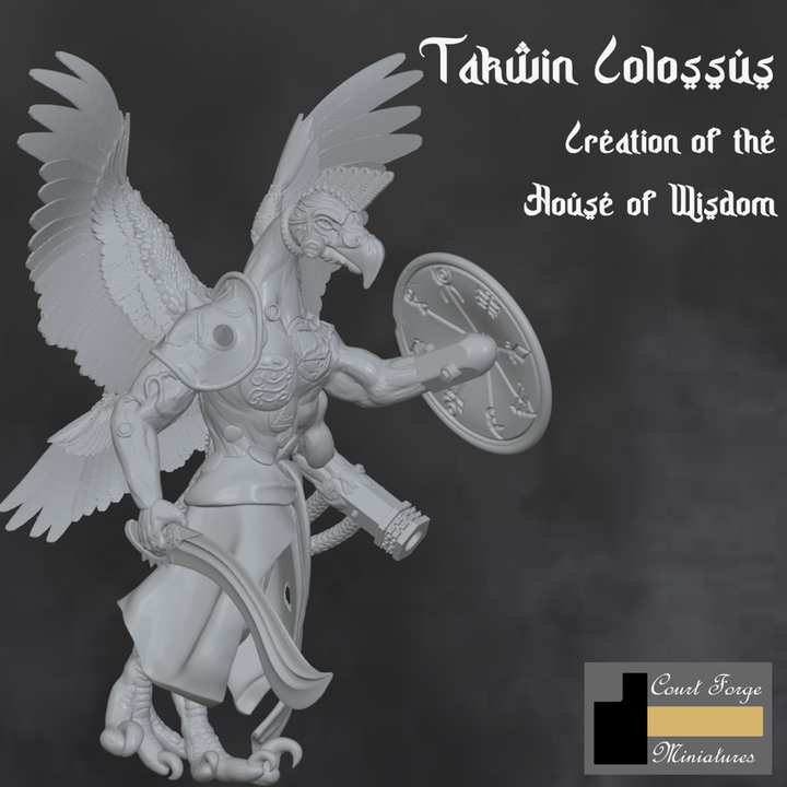 Alchemy Takwin Colossus by CourtForgeMiniatures, is a proxy for Brazen Bull, Takwin Homunculus, in Iron Sultanate.