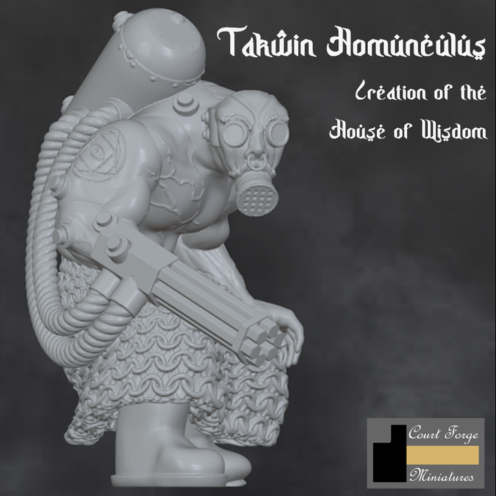 Alchemical Homunculus by CourtForgeMiniatures, is a proxy for Takwin Homunculus, in Iron Sultanate.