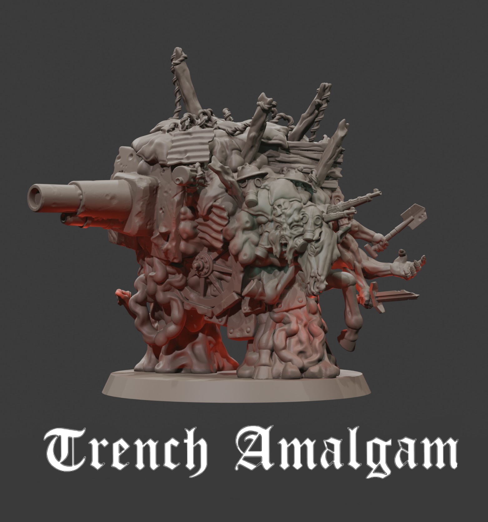 Trench Amalgam by DWARFSMINIS, is a proxy for Amalgam, in Cult of the Black Grail.