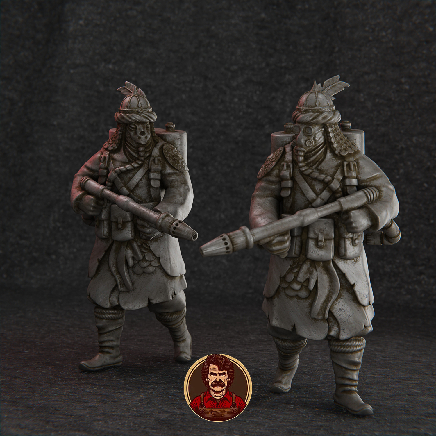 Flamethrower, Desert Warriors by MrJarrrrr, is a proxy for Azeb, in Iron Sultanate.