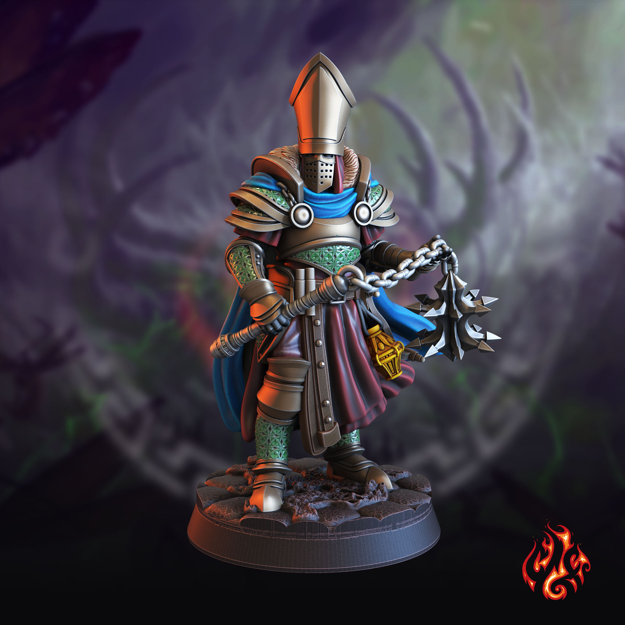 Brother Grobian, War Priest by Crippled God Foundry, is a proxy for Castigator, Trench Cleric, in The Principality of New Antioch, Trench Pilgrims.