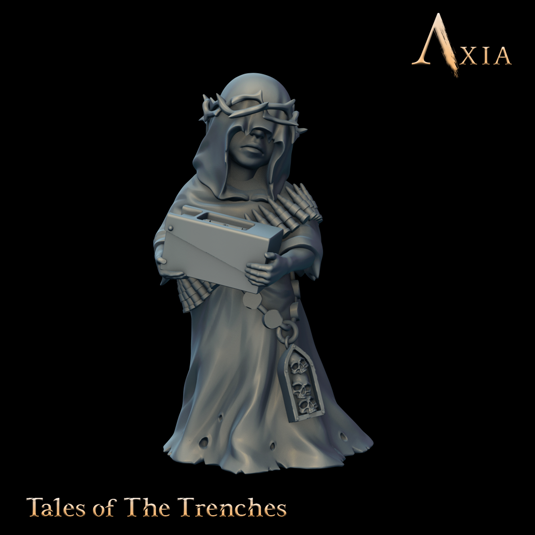 TAX019 - Ammo servus - Trench Crusade STL file for Mendelist Ammo Monk