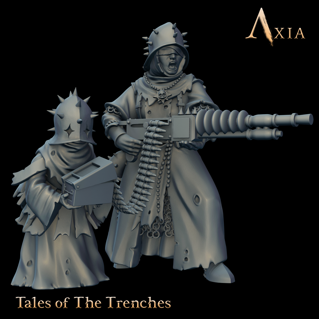 TAX020 - Machine gun turma by Axia - Tales of the Old World, is a proxy for Trench Pilgrim, in Trench Pilgrims.