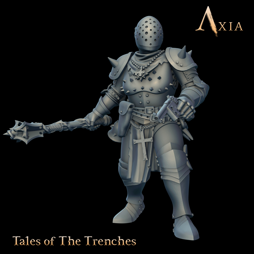 TAX024 - Impetus sister 1 - Trench Crusade STL file for Stigmatic Nun