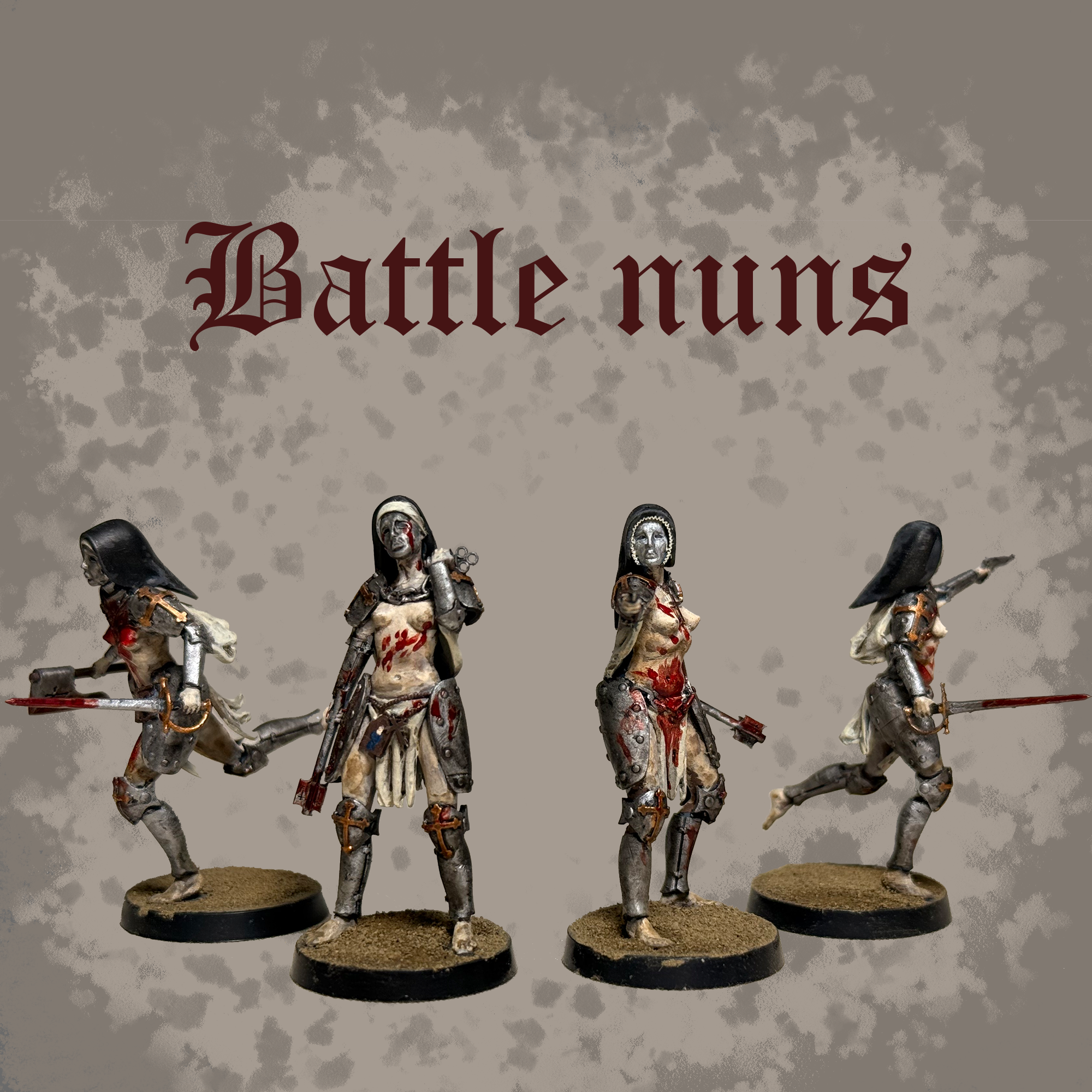 Battle nuns - Trench Crusade STL file for Stigmatic Nun
