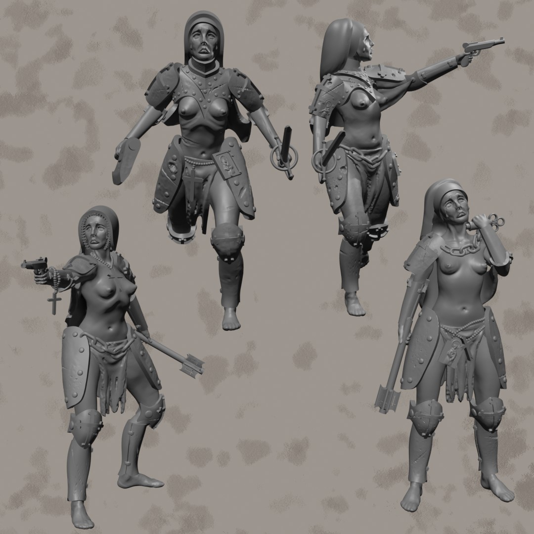 Battle nuns by Corvux - Image 2