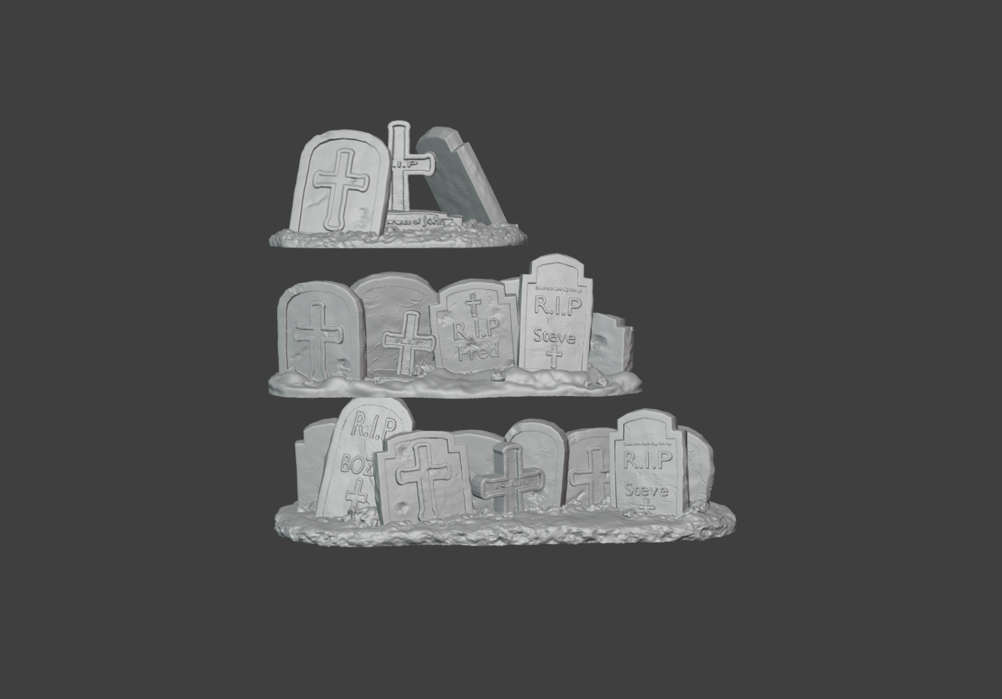 Gravestone Barricades by Wills Hobby - Narrative Terrain, Trench Crusade, WALLS, WallTerrain, WargamingTerrain, barricades, barriers