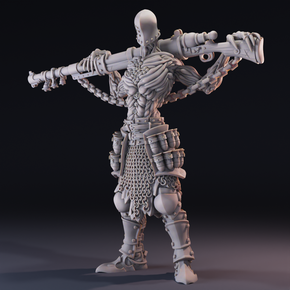 Communicant Anti-Tank Hunter Evaristus, Mercenary soldier for Trench Crusade by Michael Evans, is a proxy for Communicant Anti-Tank Hunter, in Trench Pilgrims.