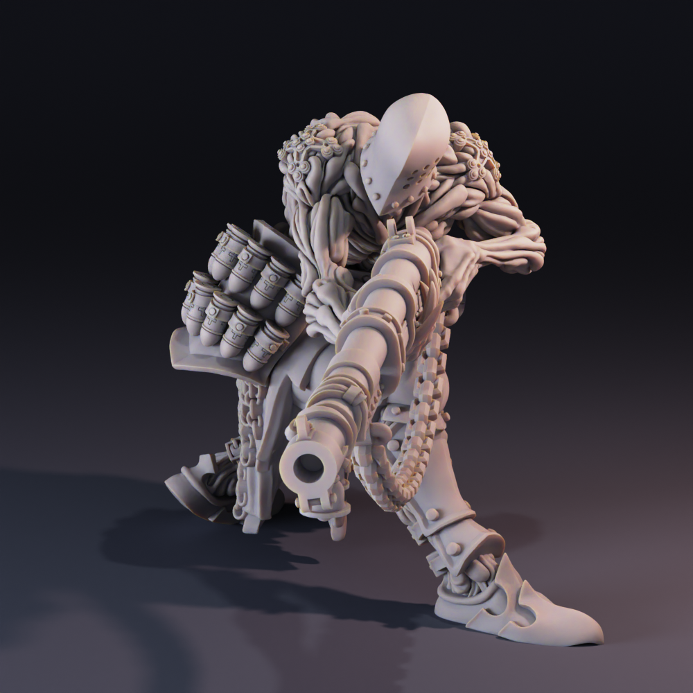 Communicant Anti-Tank Hunter Dolminus, Mercenary soldier for Trench Crusade by Michael Evans - Image 3