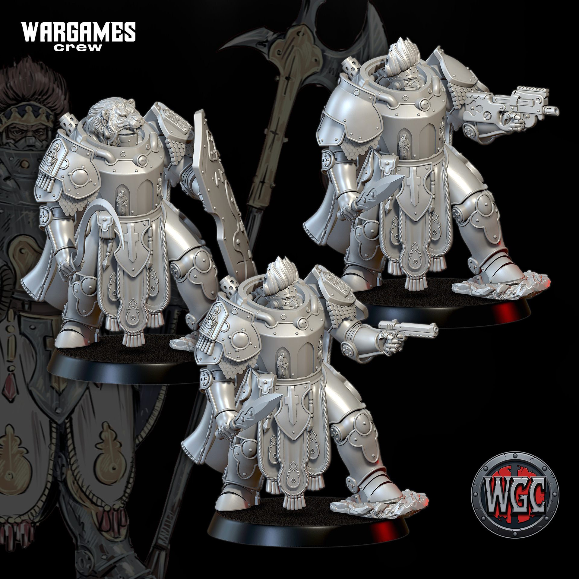 Chewa Lieutenant in Heavy Lionheart Armor by WargamesCrew - Image 4