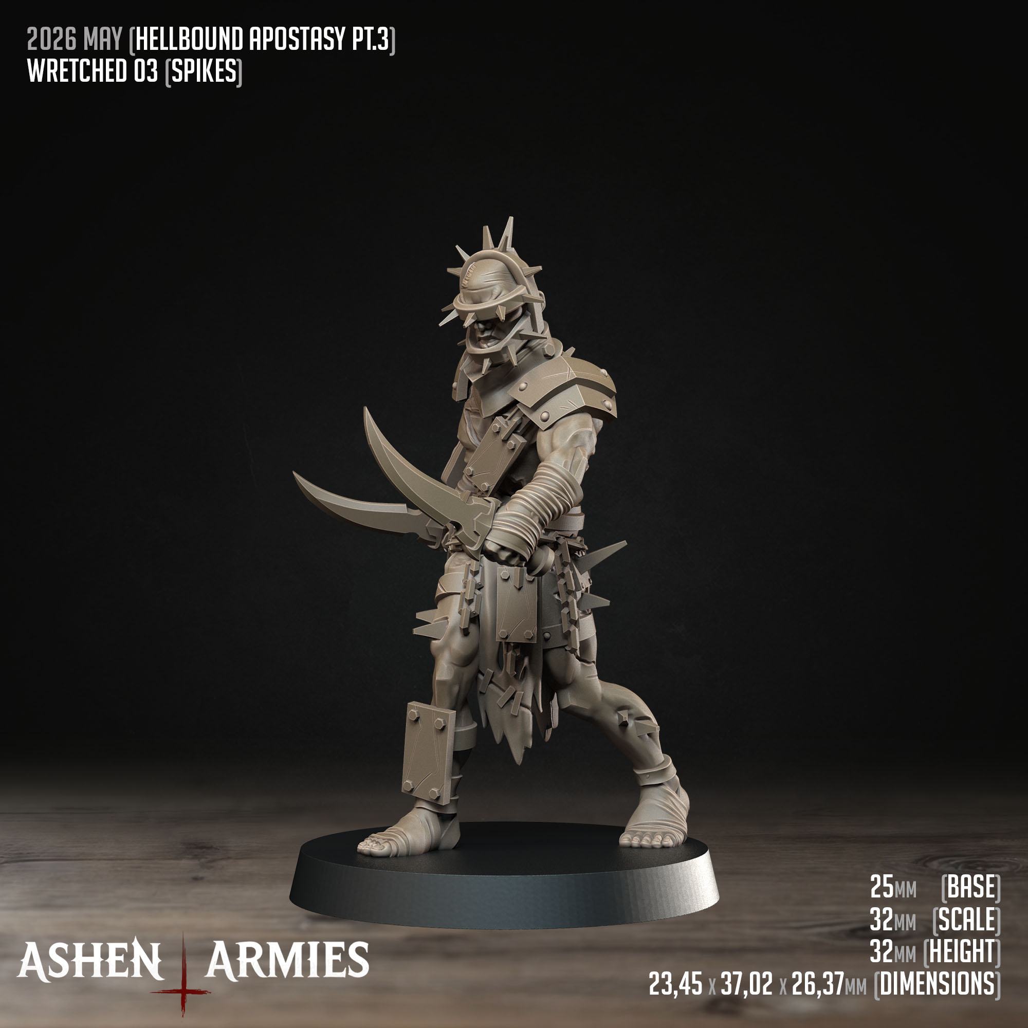Hellbound Apostasy - Wretched (4 Models) by Ashen Armies - Image 5